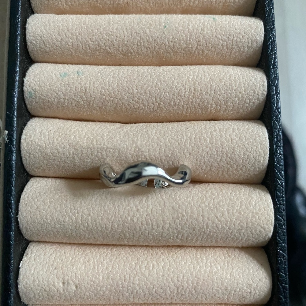 Silver Mustache Ring